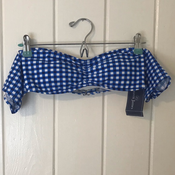 NWT Lauren James Bikini Top M Off Shoulder Bandeau - Picture 2 of 7